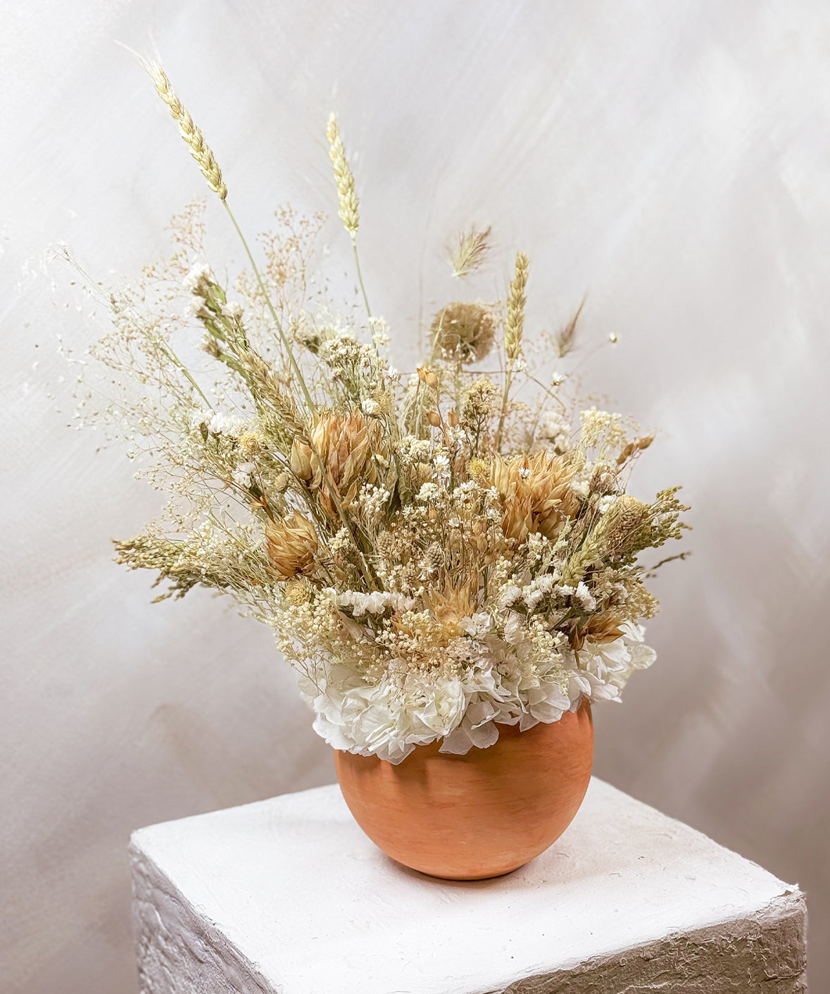 A LOTTA TERRA COTTA ARRANGEMENT