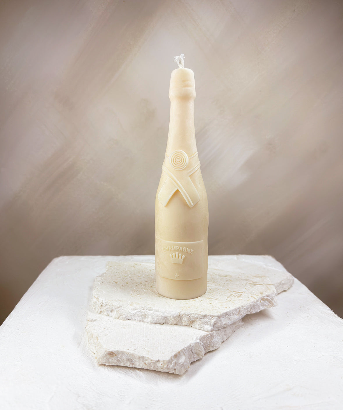 CHAMPAGNE BOTTLE CANDLE